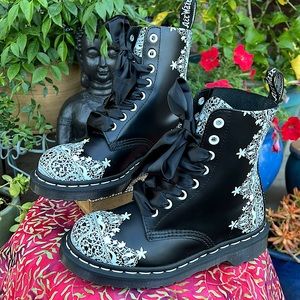New Dr. Martens Pascal Henna Lace Boots